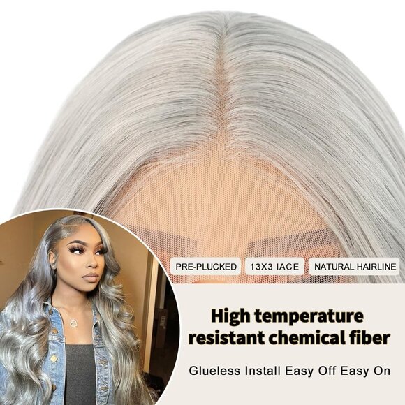 Gray Beauty Lace Front Wig